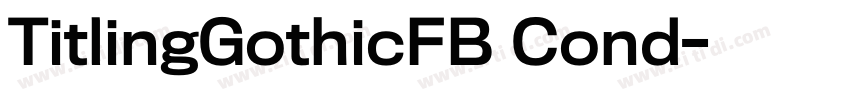 TitlingGothicFB Cond字体转换